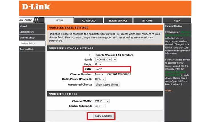 تغییر رمز وای فای d-link