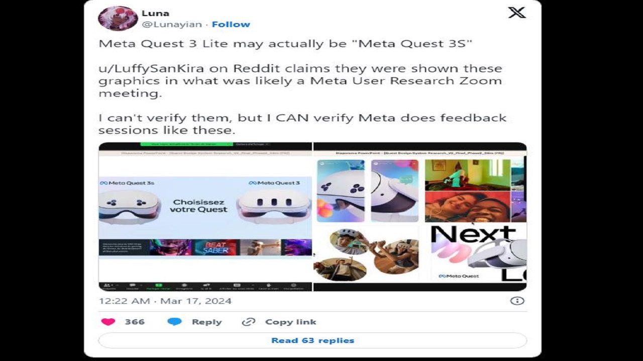 تصاویر هدست واقعیت مجازی Meta Quest 3s 