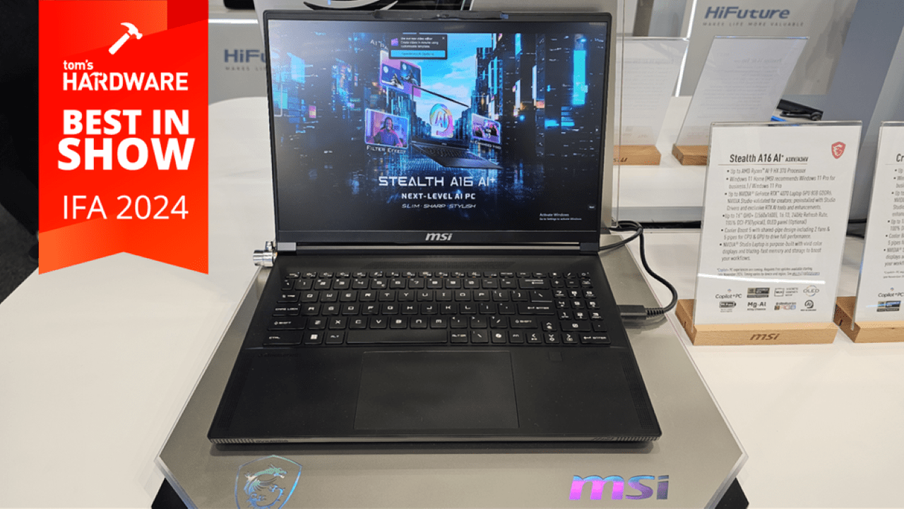 معرفی لپ‌تاپ +MSI Stealth AI 16 در نمایشگاه IFA 2024 