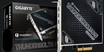 گیگابایت از کارت توسعه Thunderbolt 5 PCIe 4 رونمایی کرد