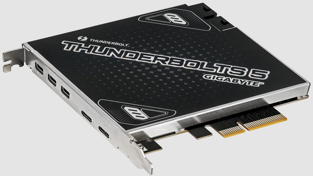 گیگابایت کارت توسعه Thunderbolt 5 PCIe 4 خود را معرفی کرد 