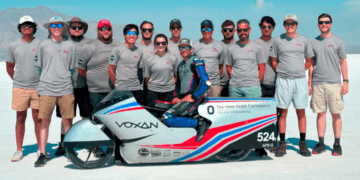 موتورسیکلت الکتریکی Voxan RW 5 چهار رکورد سرعت را شکست