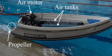 با این فناوری نوین قایق‌ها با هوای فشرده کار می‌کنند!