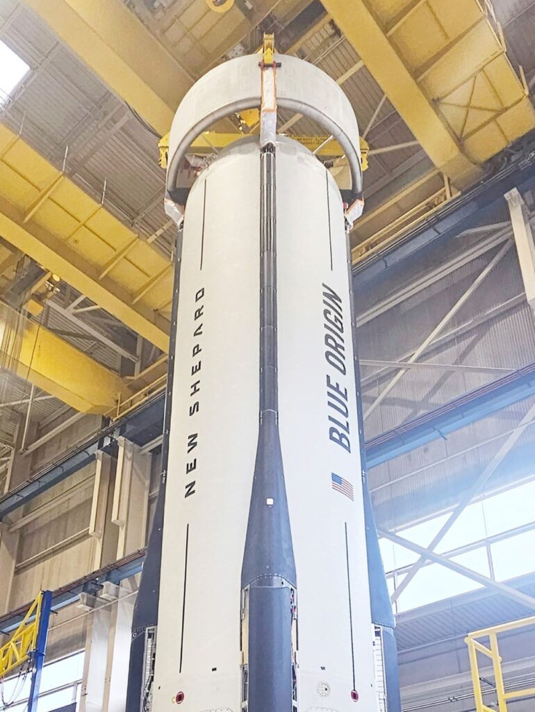 پرتاب اولین کپسول زیرمداری Blue Origin به فضا