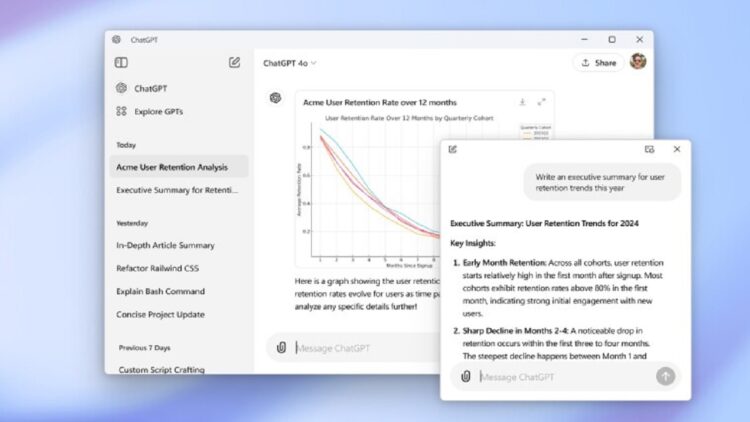 به‌روزرسانی جدید اپلیکیشن ChatGPT برای ویندوز عرضه شد