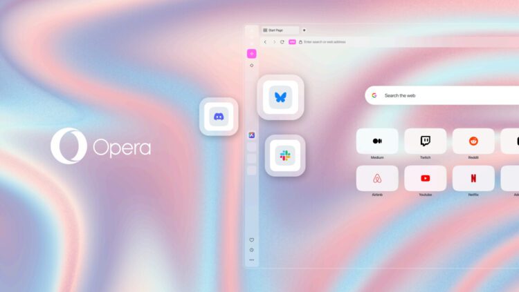 Opera One با پشتیبانی از دیسکورد، Slack و بلواسکای به‌روزرسانی شد