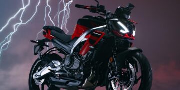 موتورسیکلت خیابانی Tuono 457 آپریلیا رونمایی شد