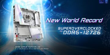 مادربرد Z890 AORUS Tachyon ICE گیگابایت؛ رکورددار جدید سرعت حافظه DDR5