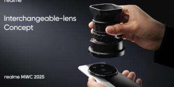 رونمایی ریل‌می از طرح مفهومی لنزهای قابل تعویض و فناوری‌های تصویربرداری هوش مصنوعی