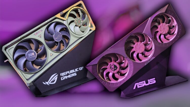 ایسوس از دو کارت گرافیک ویژه RTX 5080 با طراحی‌های خاص Noctua و DOOM رونمایی کرد
