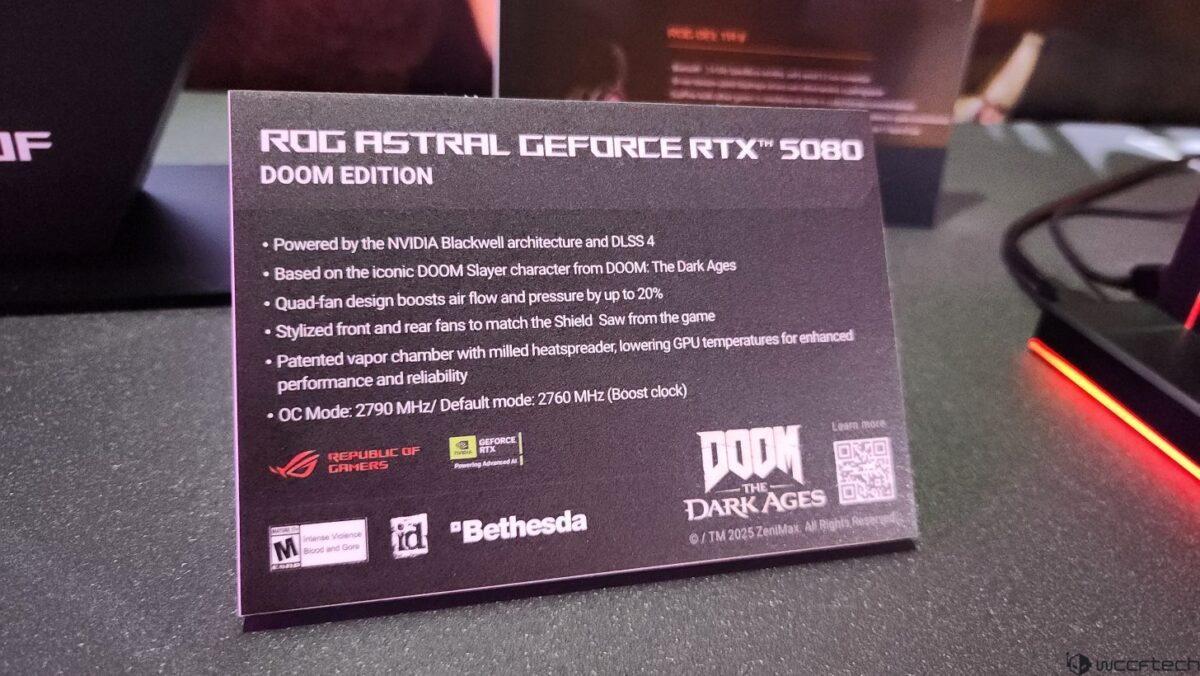 ROG Astral RTX 5080 DOOM Edition: الهامگرفته از تاریکی