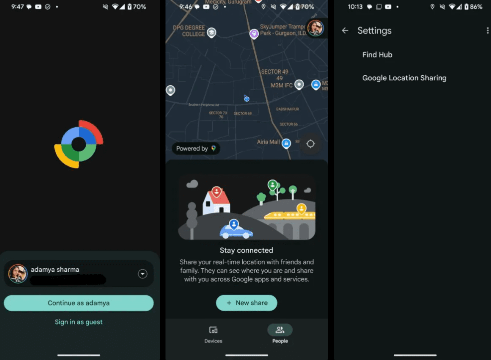 نام جدید Find Hub اکنون در صفحه اصلی کاربران اندروید بهجای برچسب قبلی "Find Device" نمایش داده میشود