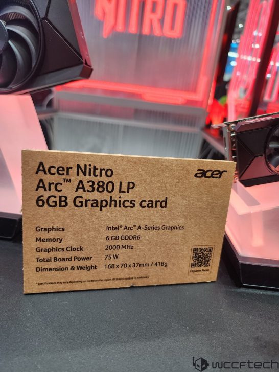 ایسر مدل Nitro LP از کارت Intel Arc A380
