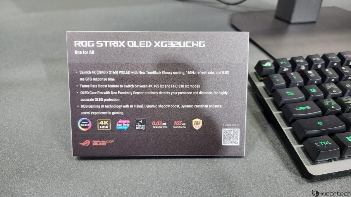 مانیتور دوم: ROG STRIX OLED XG32UCWG با قابلیت دوحالته