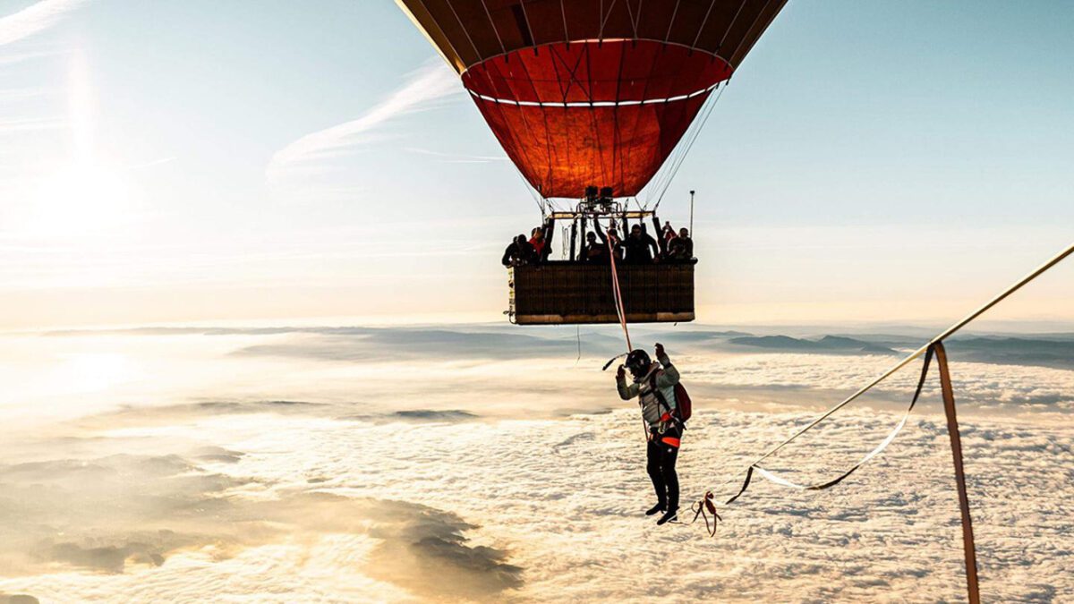 بندباز فرانسوی رکورد جهانی بندبازی در ارتفاع را شکست