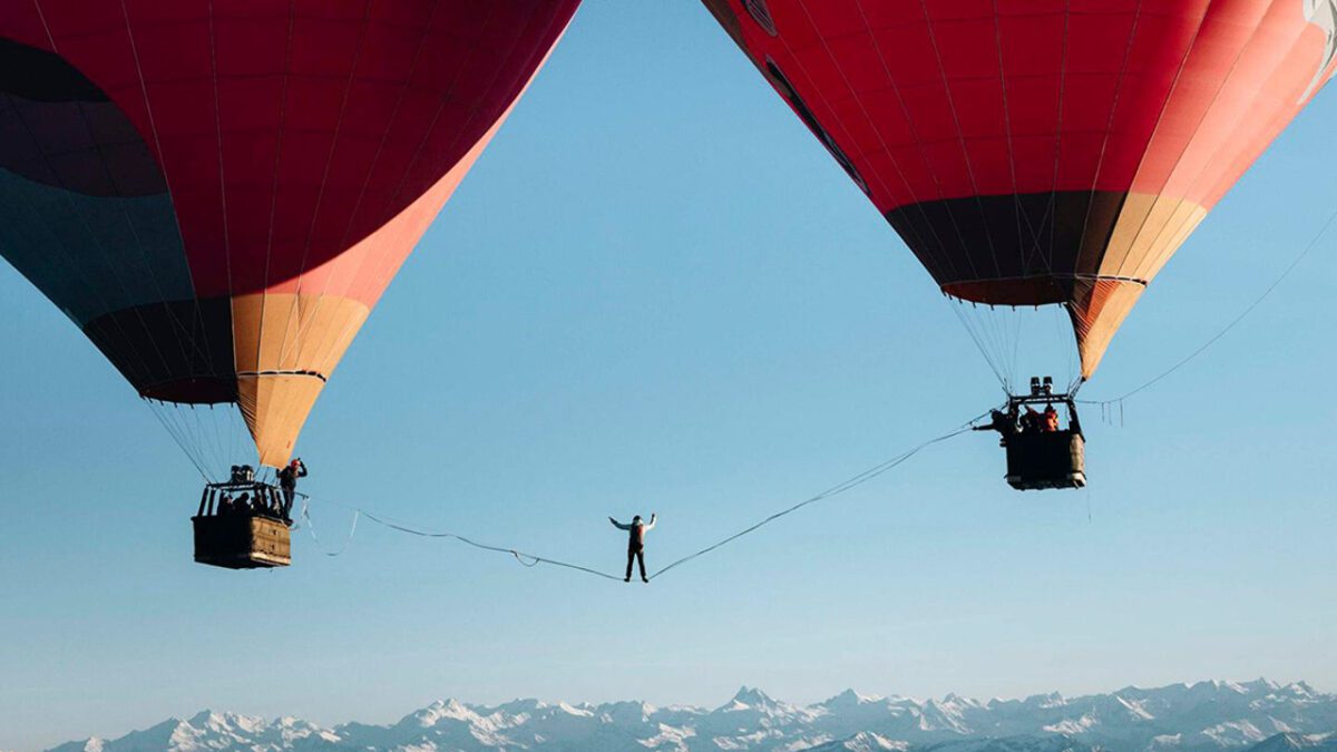 رکورد جهانی بندبازی شکسته شد