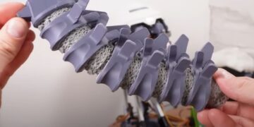 ساخت گردن رباتیک با الهام از زیست‌شناسی انسانی