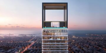 برج ترامپ در دبی دارای بلندترین استخر روباز جهان خواهد بود