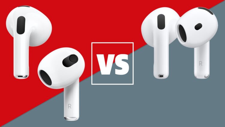 مقایسه Aipod 3 و Airpod 4