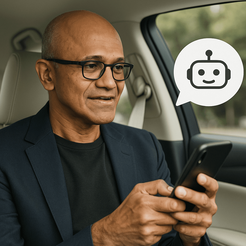 مدیرعامل مایکروسافت با چتباتها گفتوگو می کند