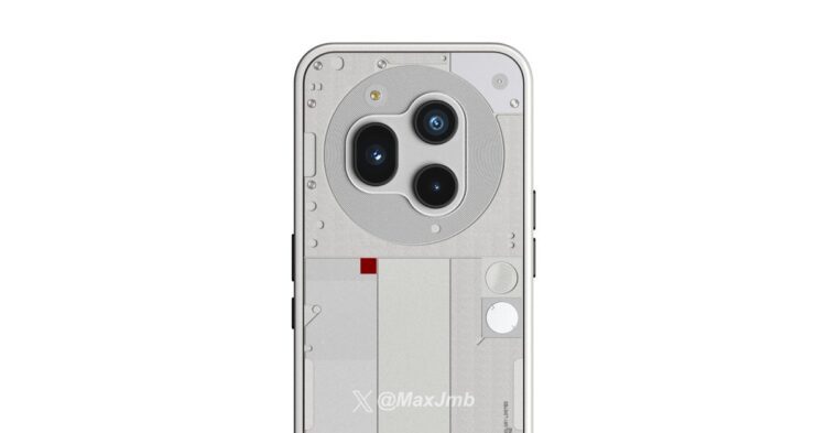 گوشی ناتینگ Phone (3) با طراحی جدید، سه دوربین و حذف نورهای معروف پشت دستگاه لو رفت