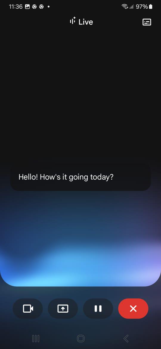 کپشن لحظهای Gemini
