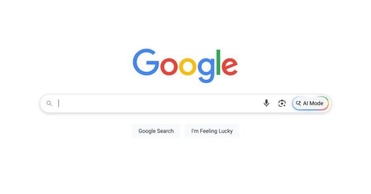 گوگل دکمه AI Mode را به صفحه اصلی جست‌وجوی خود اضافه می‌کند