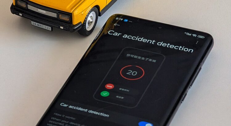 قابلیت جدید گوشیهای شیائومی: شناسایی تصادف رانندگی و تماس خودکار با امداد