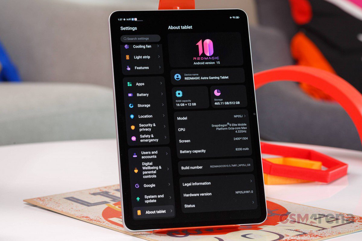 تبلت گیمینگ RedMagic Astra