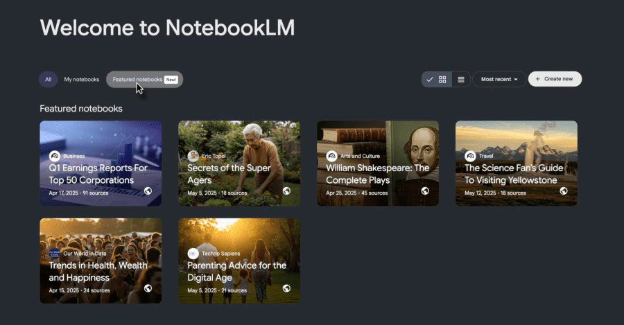 دفترچه‌های منتخب گوگل