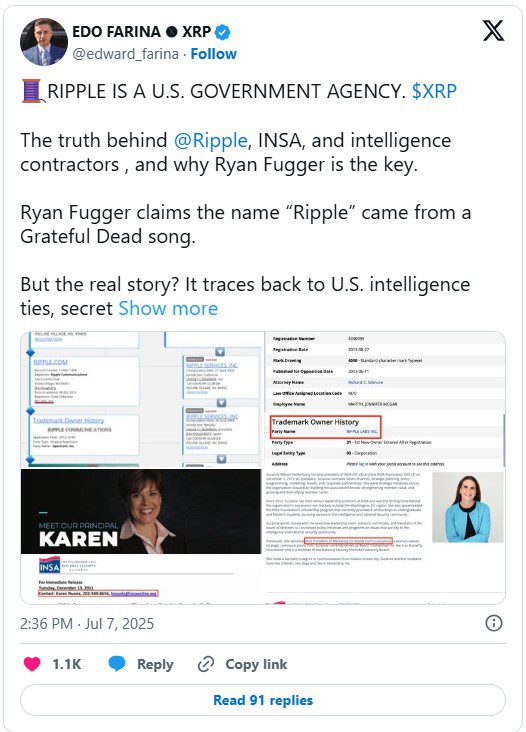 آیا ریپل به نهادهای اطلاعاتی آمریکا متصل است؟