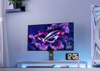 ایسوس از مانیتورهای جدید ROG Strix 32 اینچی با پنل WOLED براق رونمایی کرد