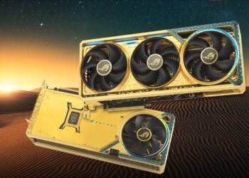 ایسوس کارت گرافیک ROG RTX 5080 با روکش طرح طلا را با قیمتی نزدیک به RTX 5090 عرضه کرد