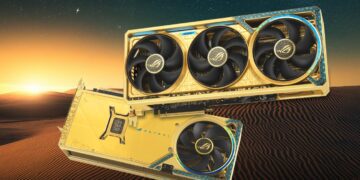 ایسوس کارت گرافیک ROG RTX 5080 با روکش طرح طلا را با قیمتی نزدیک به RTX 5090 عرضه کرد