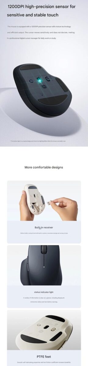 شیائومی ماوس بی‌سیم Comfort Mouse 2 را با طراحی ارگونومیک و قیمت ۱۱ دلار رونمایی کرد