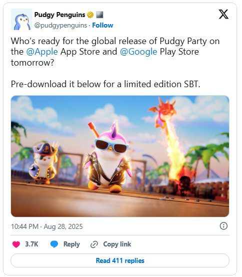 عرضه بازی موبایلی تازه با عنوان پاجی پارتی توسط پاجی پنگوئن