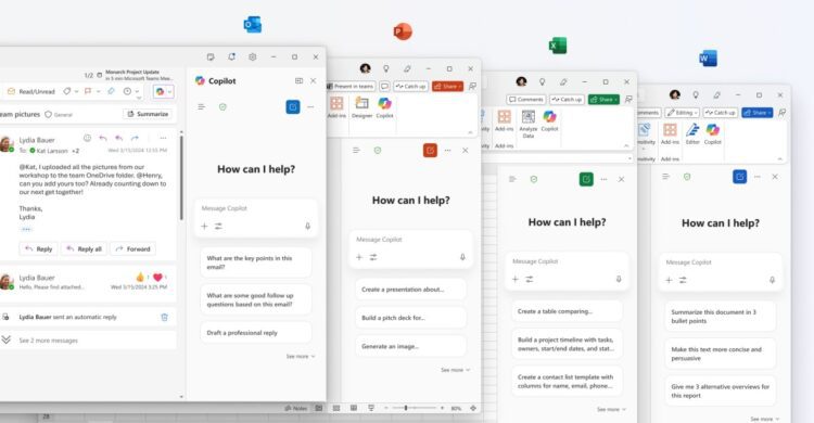 مایکروسافت قابلیت رایگان Copilot Chat را به اپلیکیشن‌های آفیس اضافه کرد
