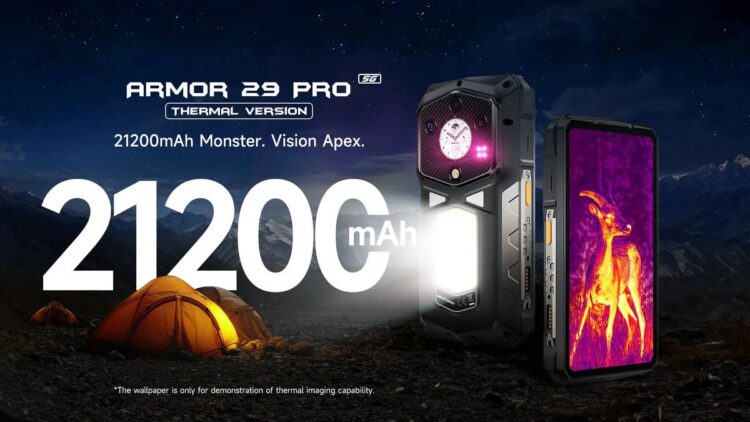 رونمایی از گوشی جانسخت Ulefone Armor 29 Pro با دوربین حرارتی پیشرفته