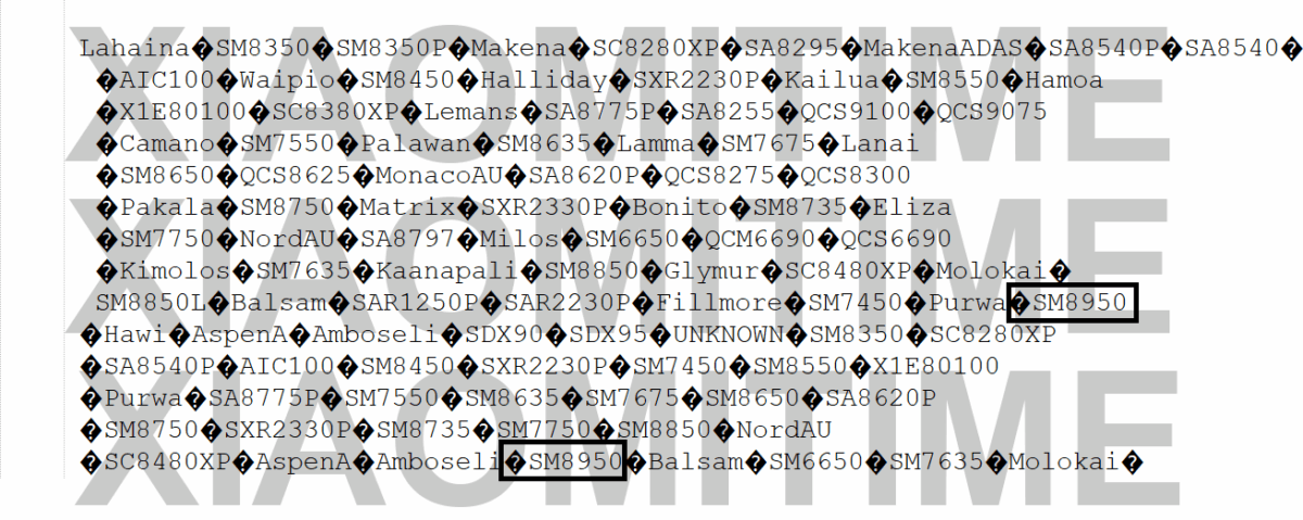 اطلاعات فاششده از کدهای HyperOS، وجود پردازنده نسل بعدی کوالکام، Snapdragon 8 Elite Gen 6 (SM8950)، به همراه مودم Snapdragon X90 و همچنین نسل آتی آن (Gen 7) با مودم X95 را تأیید میکند.