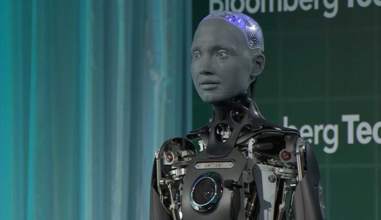 humanoid robot bubble
