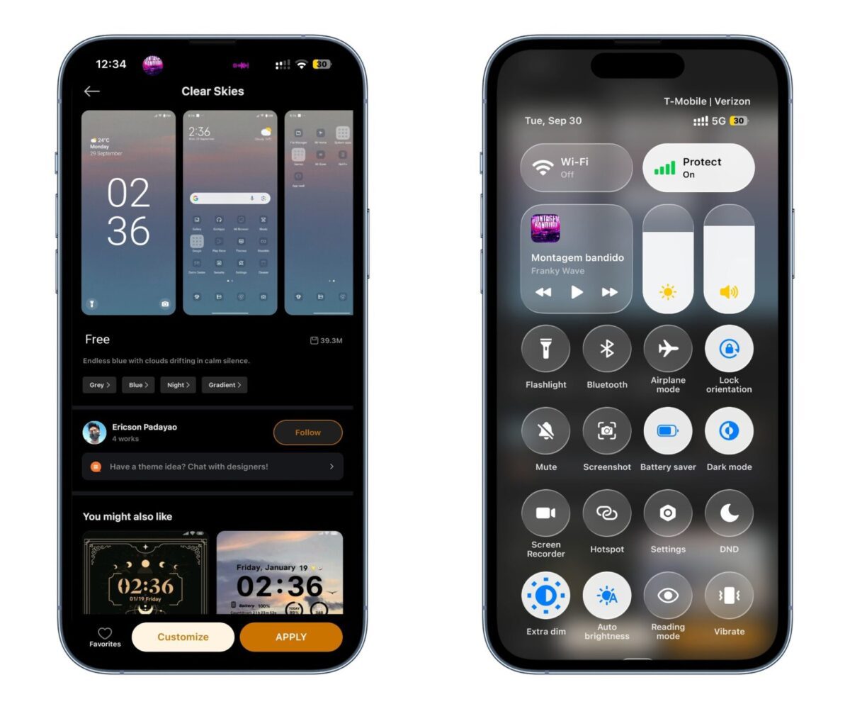 Best iOS 26 theme for Xiaomi devices