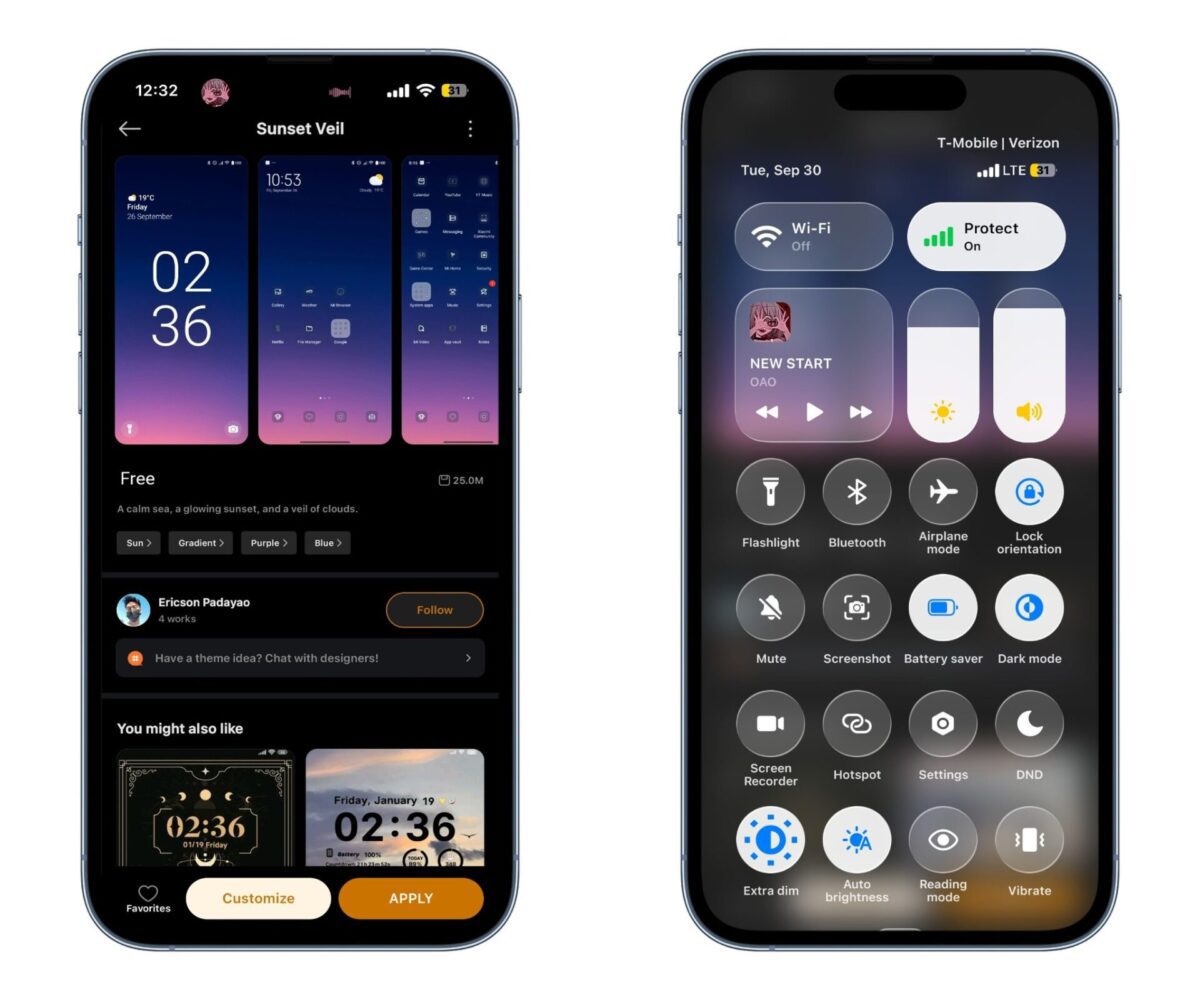 Best iOS 26 theme for Xiaomi devices