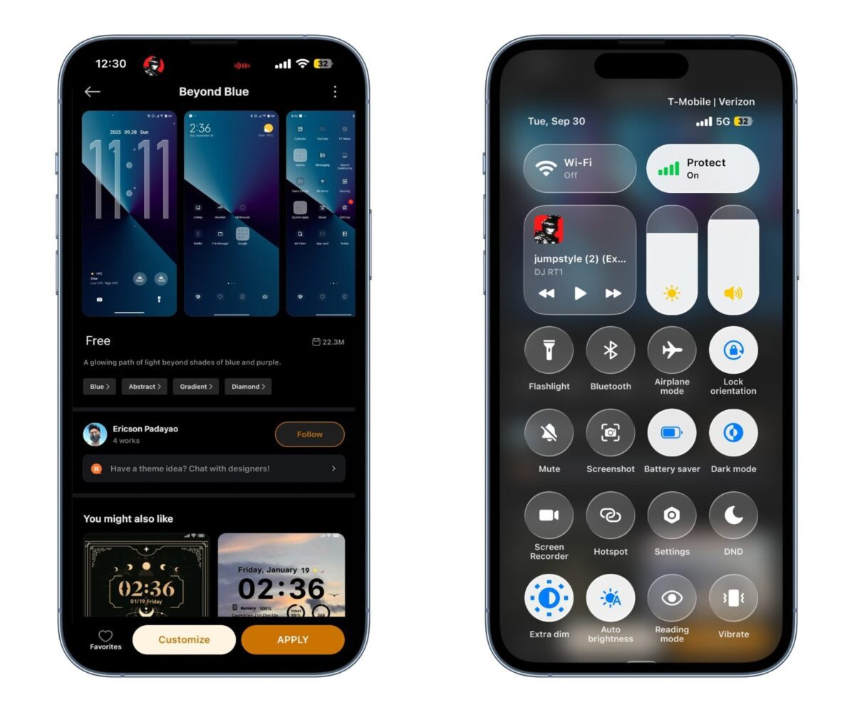 Best iOS 26 theme for Xiaomi devices