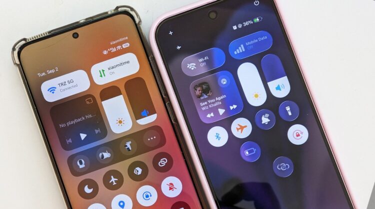 تم Beyond Blue با ظاهر iOS 26 برای شیائومی