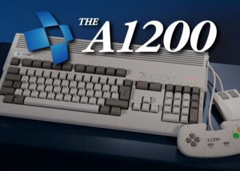 Full-size Amiga A1200 retro gaming system