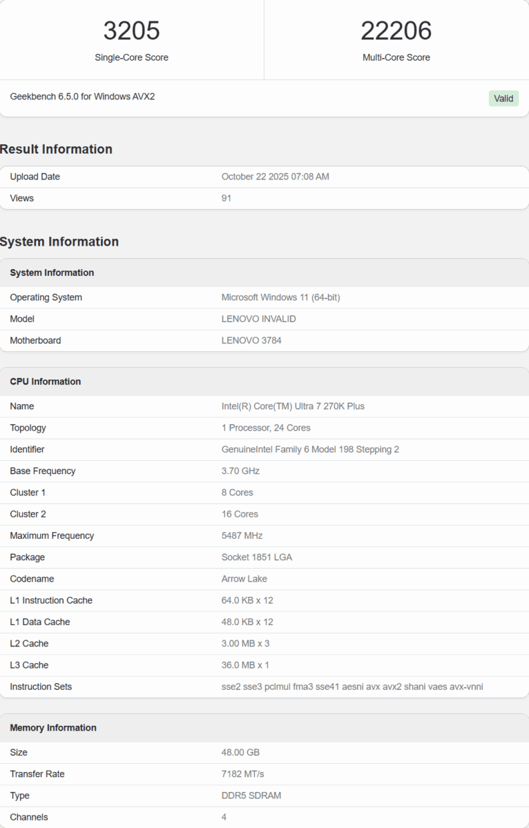Intel Core Ultra 200S Plus “Arrow Lake Refresh”