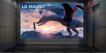 ال‌جی تلویزیون ۱۳۶ اینچی Magnit با نمایشگر 4K و صدای ۱۰۰ وات عرضه کرد