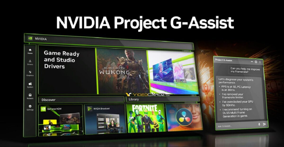 انویدیا با به‌روزرسانی Nvidia App پشتیبانی از Project G-Assist را به لپ‌تاپ‌ها اضافه کرد