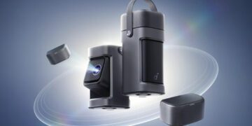 انکر نخستین پروژکتور قابل‌ حمل با اسپیکر بلوتوثی جداشونده را عرضه کرد