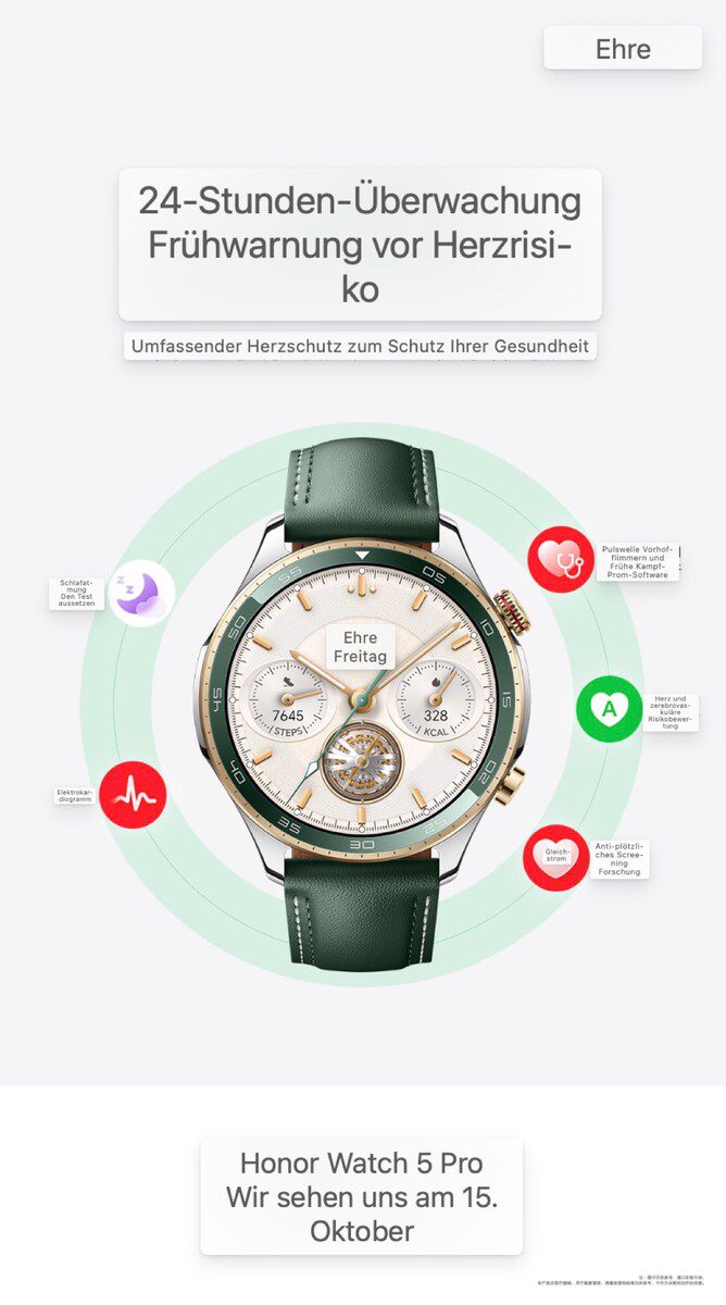 The Honor Watch 5 Pro